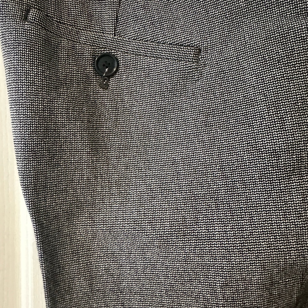 Beautiful Marisa Bootleg Textured Black Trousers - Size 4P